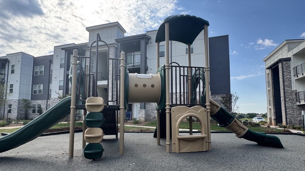 Quality materials for safe and durable playground equipment.