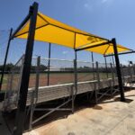 Baseball fields sun shades